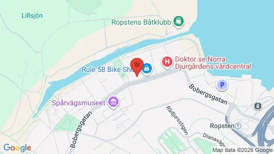 Lägenheter att hyra i Gärdet/Djurgården - kort over placeringen