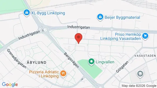Lägenheter att hyra i Linköping - kort over placeringen