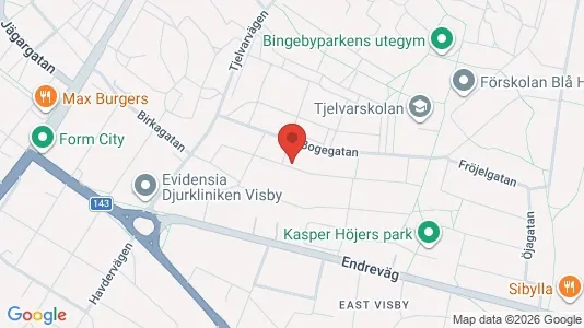 Lägenheter att hyra i Gotland - kort over placeringen