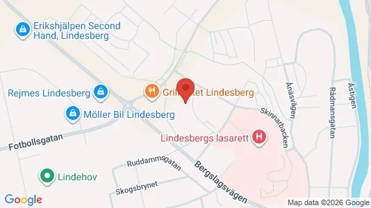 Lägenheter att hyra i Lindesberg - kort over placeringen