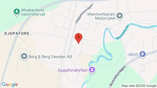 Rum att hyra i Ronneby - kort over placeringen