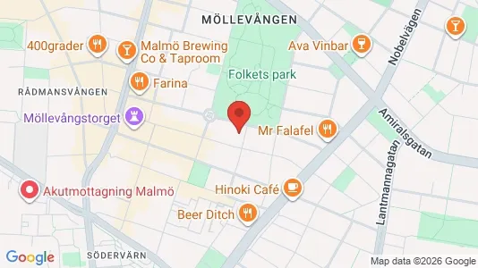 Lägenheter att hyra i Malmö Centrum - kort over placeringen