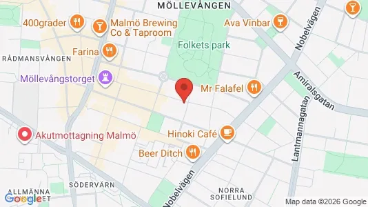 Lägenheter att hyra i Malmö Centrum - kort over placeringen