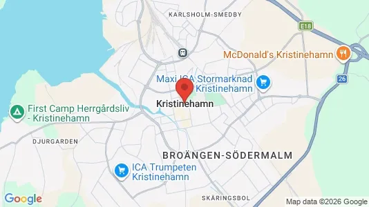 Lägenheter att hyra i Kristinehamn - kort over placeringen