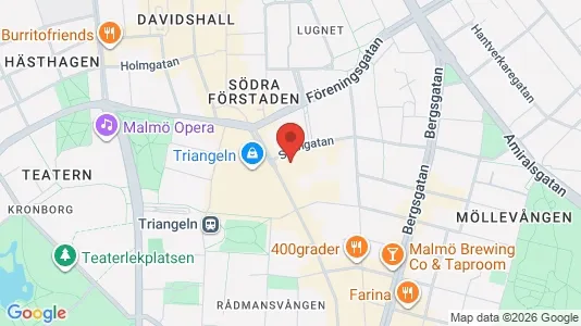 Lägenheter att hyra i Malmö Centrum - kort over placeringen