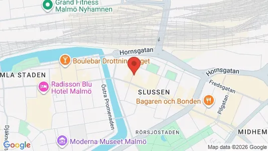 Lägenheter att hyra i Malmö Centrum - kort over placeringen