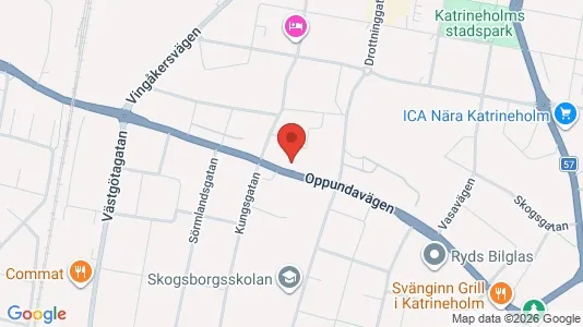 Lägenheter att hyra i Katrineholm - kort over placeringen