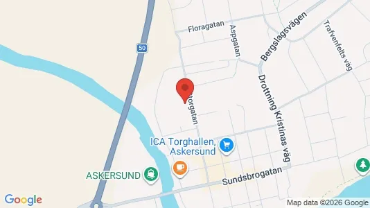 Lägenheter att hyra i Askersund - kort over placeringen
