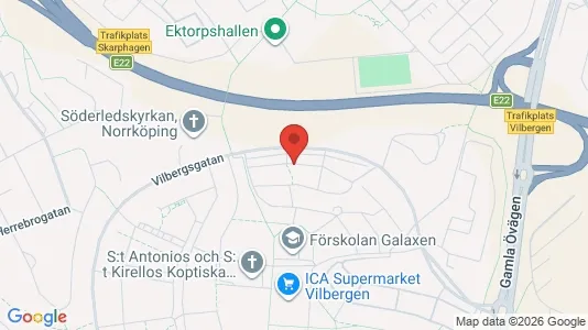 Lägenheter att hyra i Norrköping - kort over placeringen
