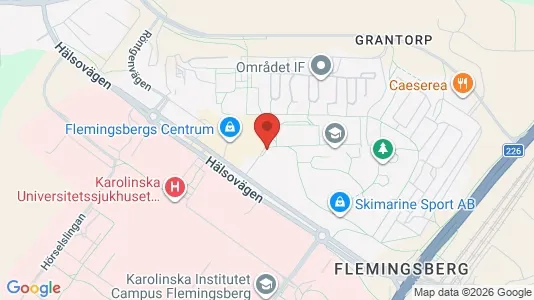 Lägenheter att hyra i Huddinge - kort over placeringen