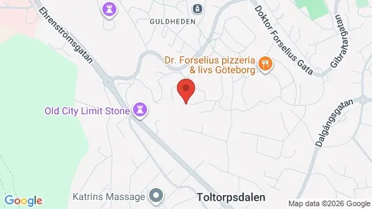 Lägenheter att hyra i Göteborg Centrum - kort over placeringen