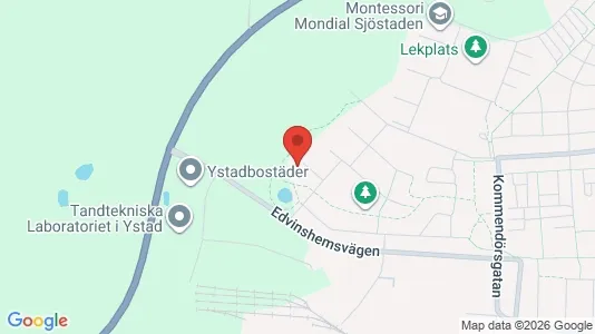 Lägenheter att hyra i Ystad - kort over placeringen