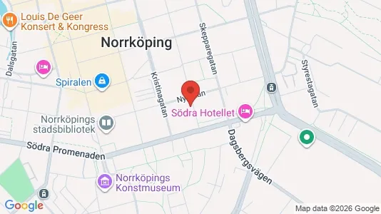 Lägenheter att hyra i Norrköping - kort over placeringen