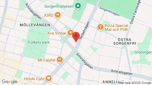 Lägenheter att hyra i Malmö Centrum - kort over placeringen