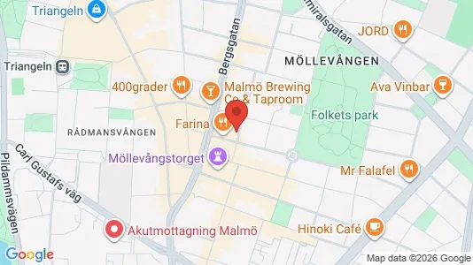 Lägenheter att hyra i Malmö Centrum - kort over placeringen