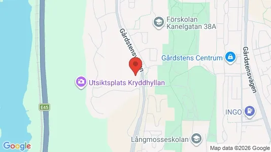 Lägenheter att hyra i Angered - kort over placeringen