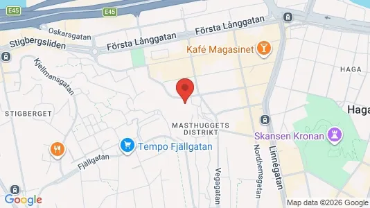Lägenheter att hyra i Göteborg Centrum - kort over placeringen