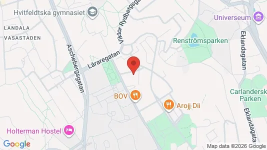Lägenheter att hyra i Johanneberg - kort over placeringen