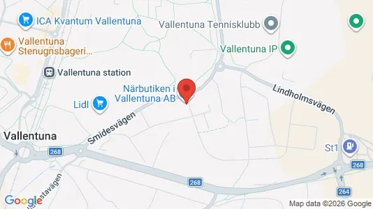 Lägenheter att hyra i Vallentuna - kort over placeringen