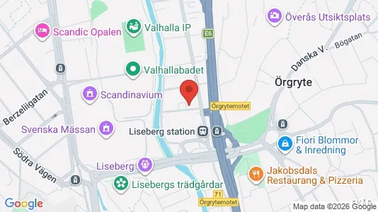 Lägenheter att hyra i Örgryte-Härlanda - kort over placeringen