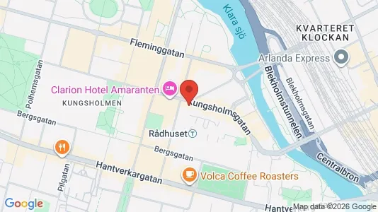 Lägenheter att hyra i Kungsholmen - kort over placeringen