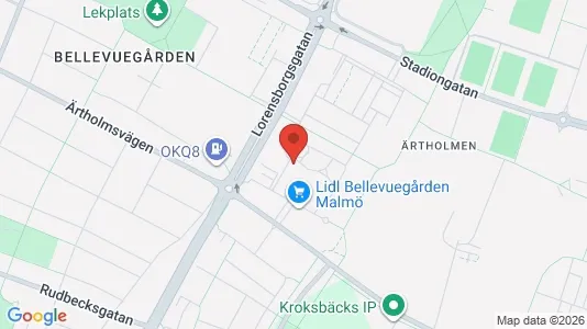 Lägenheter att hyra i Malmö Centrum - kort over placeringen