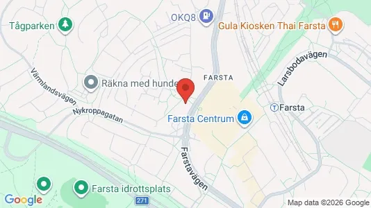 Lägenheter att hyra i Nacka - kort over placeringen
