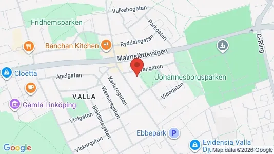 Lägenheter att hyra i Linköping - kort over placeringen
