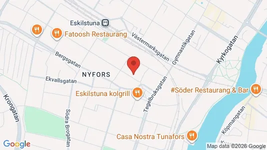Lägenheter att hyra i Eskilstuna - kort over placeringen
