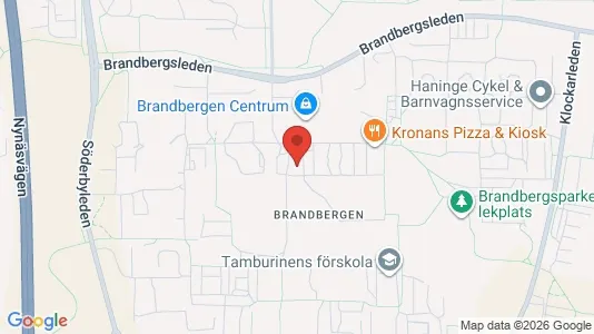 Lägenheter att hyra i Haninge - kort over placeringen