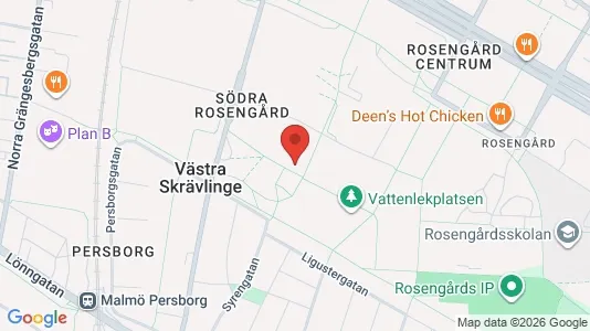 Lägenheter att hyra i Rosengård - kort over placeringen