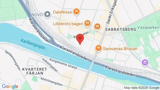 Lägenheter att hyra i Vasastan - kort over placeringen