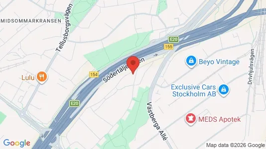 Lägenheter att hyra i Söderort - kort over placeringen