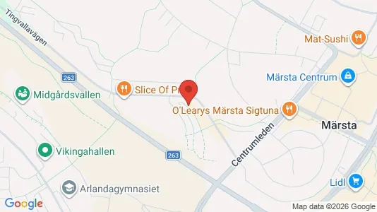 Lägenheter att hyra i Sigtuna - kort over placeringen