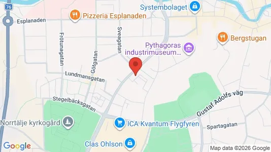Lägenheter att hyra i Norrtälje - kort over placeringen