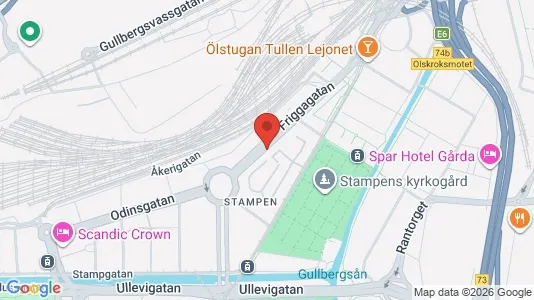 Lägenheter att hyra i Göteborg Centrum - kort over placeringen