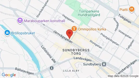 Lägenheter att hyra i Sundbyberg - kort over placeringen
