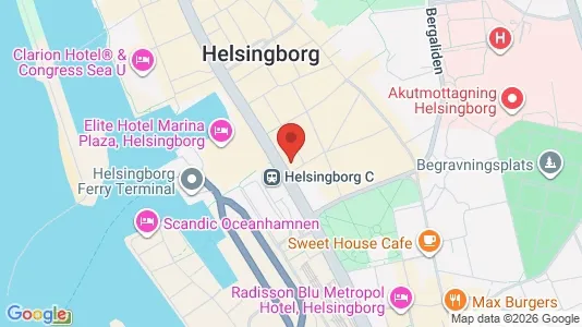 Lägenheter att hyra i Helsingborg - kort over placeringen