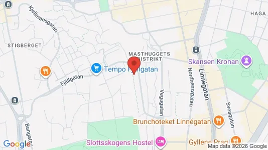 Lägenheter att hyra i Majorna-Linné - kort over placeringen
