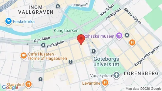 Lägenheter att hyra i Göteborg Centrum - kort over placeringen