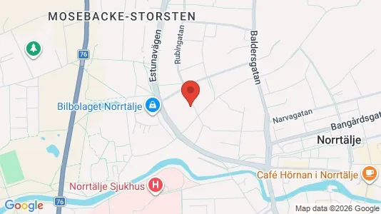 Lägenheter att hyra i Norrtälje - kort over placeringen