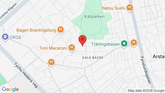 Lägenheter att hyra i Uppsala - kort over placeringen