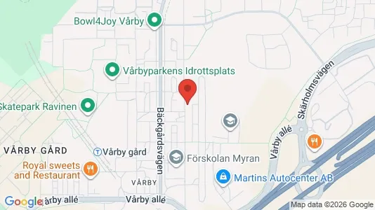 Lägenheter att hyra i Huddinge - kort over placeringen