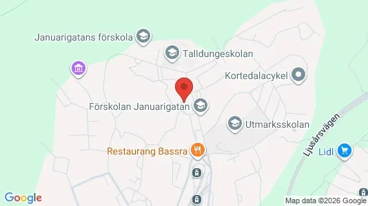 Lägenheter att hyra i Göteborg Östra - kort over placeringen