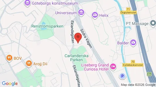 Lägenheter att hyra i Johanneberg - kort over placeringen