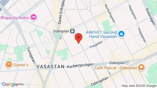 Lägenheter att hyra i Vasastan - kort over placeringen