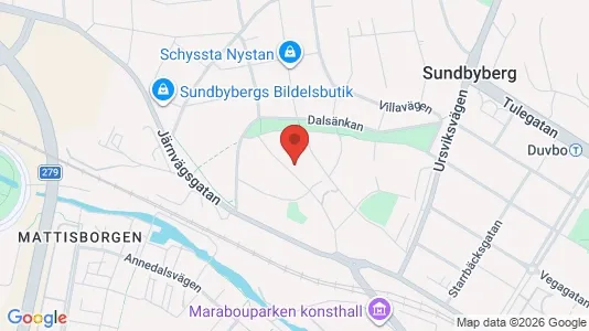 Lägenheter att hyra i Sundbyberg - kort over placeringen