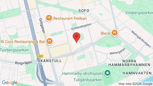 Lägenheter att hyra i Södermalm - kort over placeringen