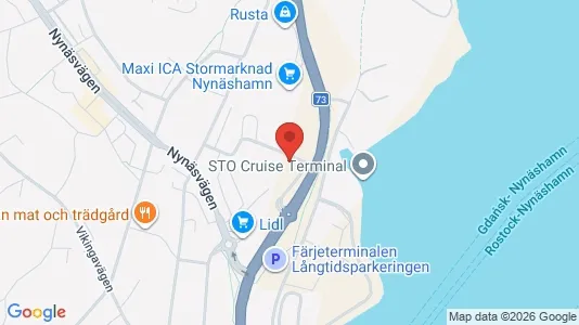 Lägenheter att hyra i Nynäshamn - kort over placeringen