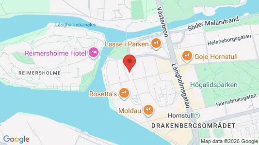 Lägenheter att hyra i Södermalm - kort over placeringen